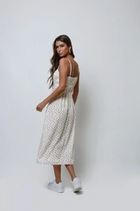 Vestido Vênus Midi Fenda