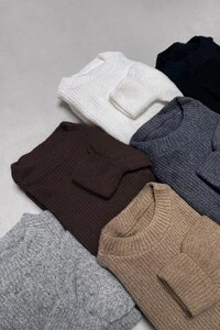 Blusão Tricot Mousse Manga Oversized