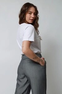 Calça Alfaiataria Chumbo Mescla