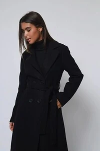 Casaco Sobretudo Lã Batida Trench Coat