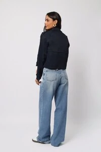 Jaqueta Trench Coat Curta Alfaiataria