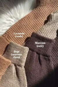 Blusão Tricot Mousse Manga Oversized