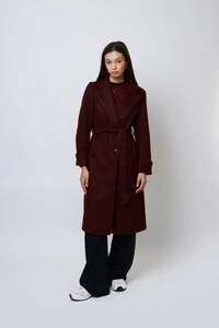 Casaco Sobretudo Lã Batida Trench Coat