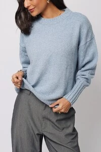Blusão Mescla Londres Tricot Oversized