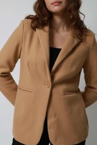 Blazer Lã Batida Oversized Alfaiataria