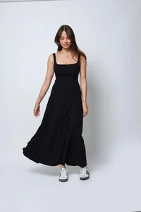 Vestido Anna Longo Decote Quadrado