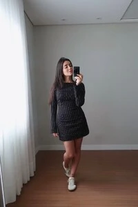 Vestido Amanda Risca de Giz Linho