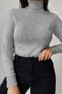 Blusa Gola Alta Básica Cacharrel Tricot