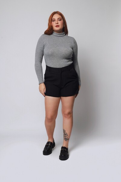 Foto Blusa Gola Alta Básica Cacharrel Tricot