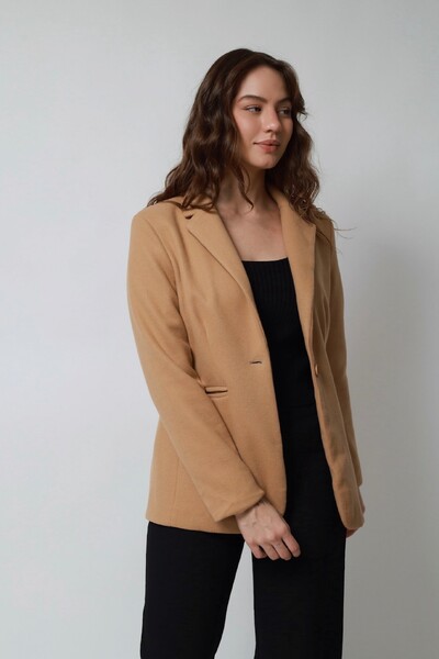 FotoBlazer Lã Batida Oversized Alfaiataria
