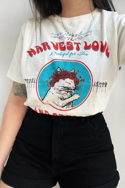 Foto Camiseta Vintage Cat Chaneco