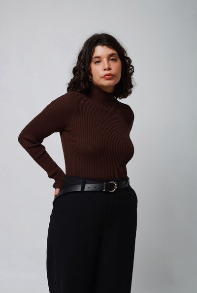 FotoBlusa Manga Dedinho Cacharrel Tricot Modal