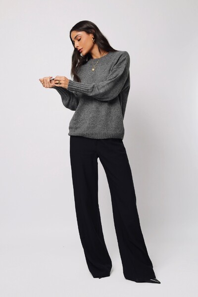 Foto Blusão Mescla Londres Tricot Oversized