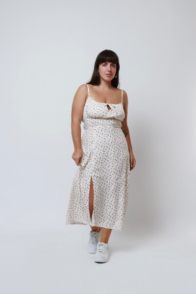 Foto Vestido Vênus Midi Fenda