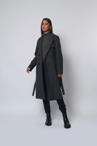 Foto Casaco Sobretudo Lã Batida Trench Coat