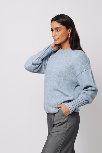 FotoBlusão Mescla Londres Tricot Oversized