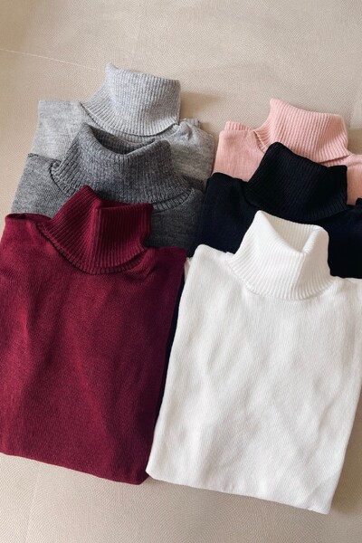 Foto Blusa Gola Alta Básica Cacharrel Tricot