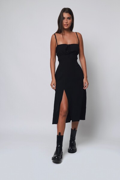 Foto Vestido Vênus Midi Fenda