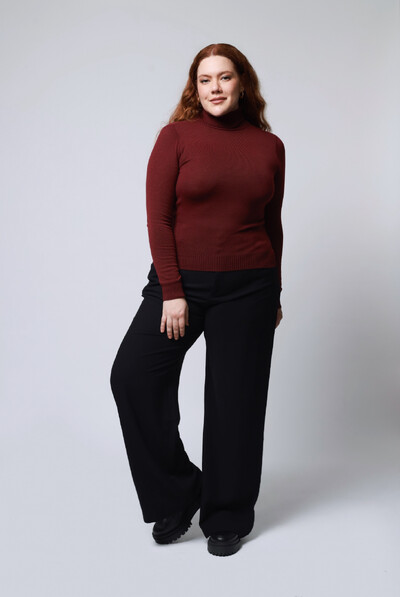 Foto Blusa Gola Alta Básica Cacharrel Tricot
