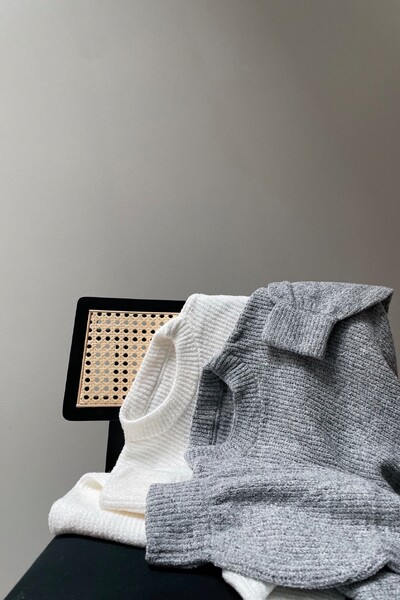 FotoBlusão Tricot Mousse Manga Oversized