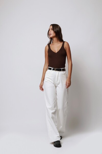 FotoCalça Jeans Pantalona Marmorizada