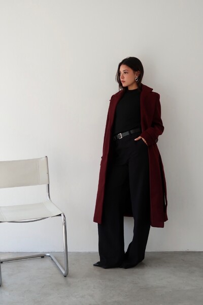 FotoCasaco Sobretudo Lã Batida Trench Coat