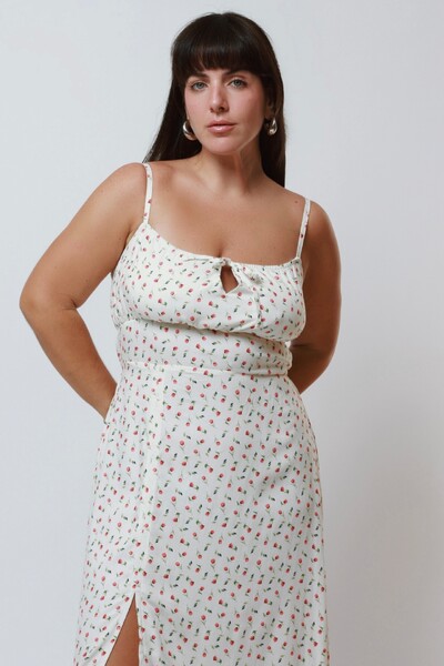 FotoVestido Vênus Midi Fenda