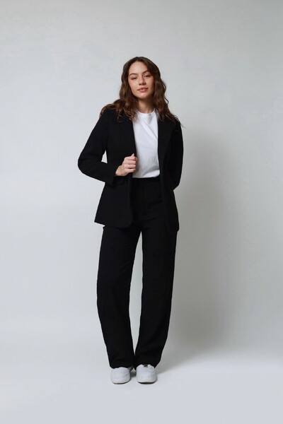 Foto Blazer Lã Batida Oversized Alfaiataria