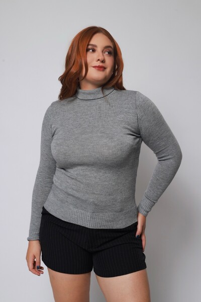 FotoBlusa Gola Alta Básica Cacharrel Tricot