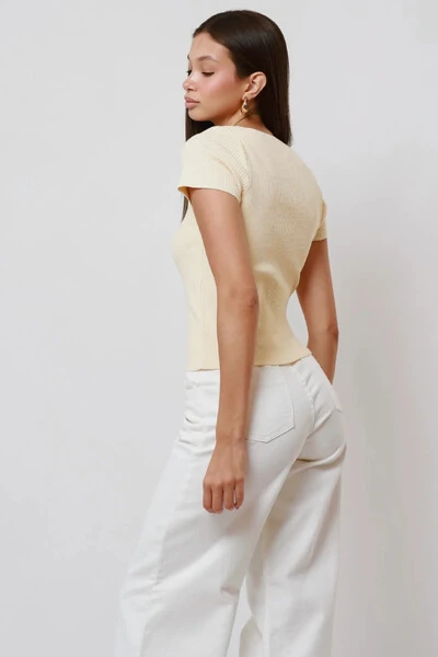 FotoBlusa Karol Decote Redondo Tricot