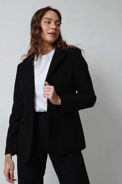 FotoBlazer Lã Batida Oversized Alfaiataria