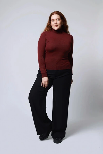 FotoBlusa Gola Alta Básica Cacharrel Tricot