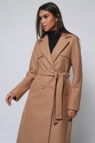 FotoCasaco Sobretudo Lã Batida Trench Coat