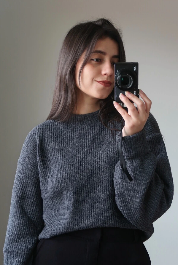 Blusão Tricot Mousse Manga Oversized