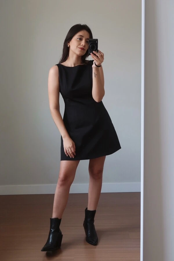 Vestido Pearl Curto Alfaiataria