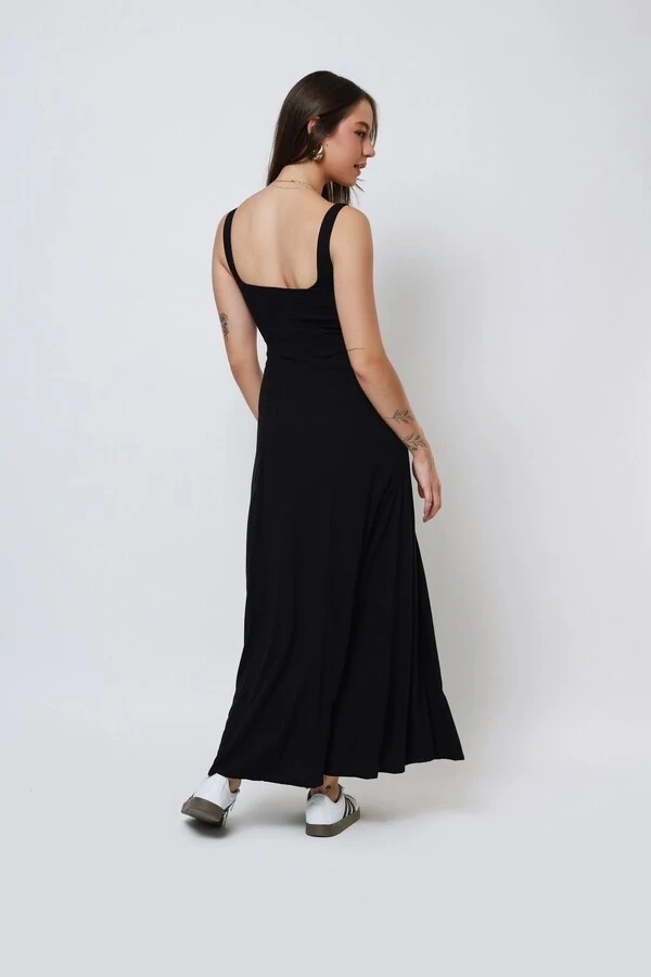 Vestido Anna Longo Decote Quadrado