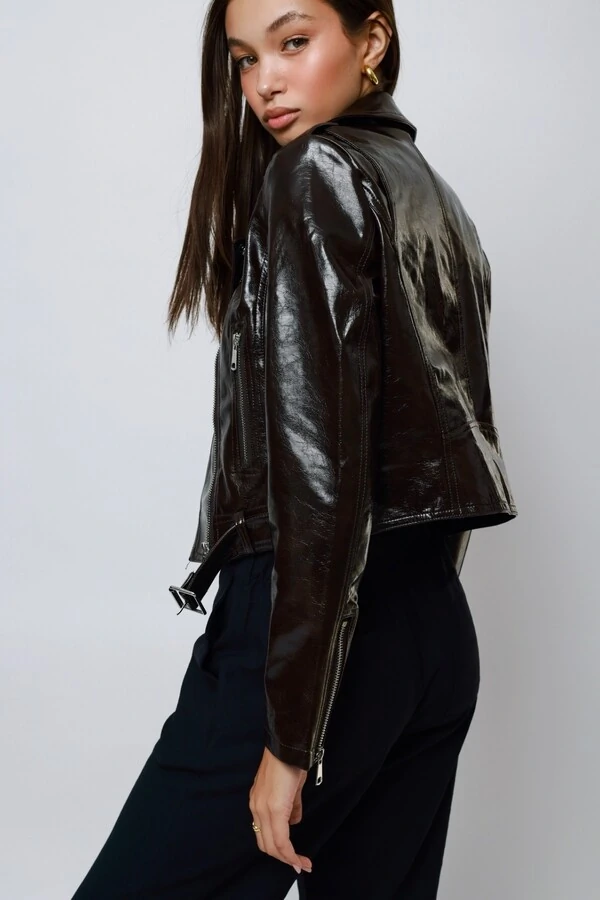 Jaqueta Vinil Biker Poliuretano