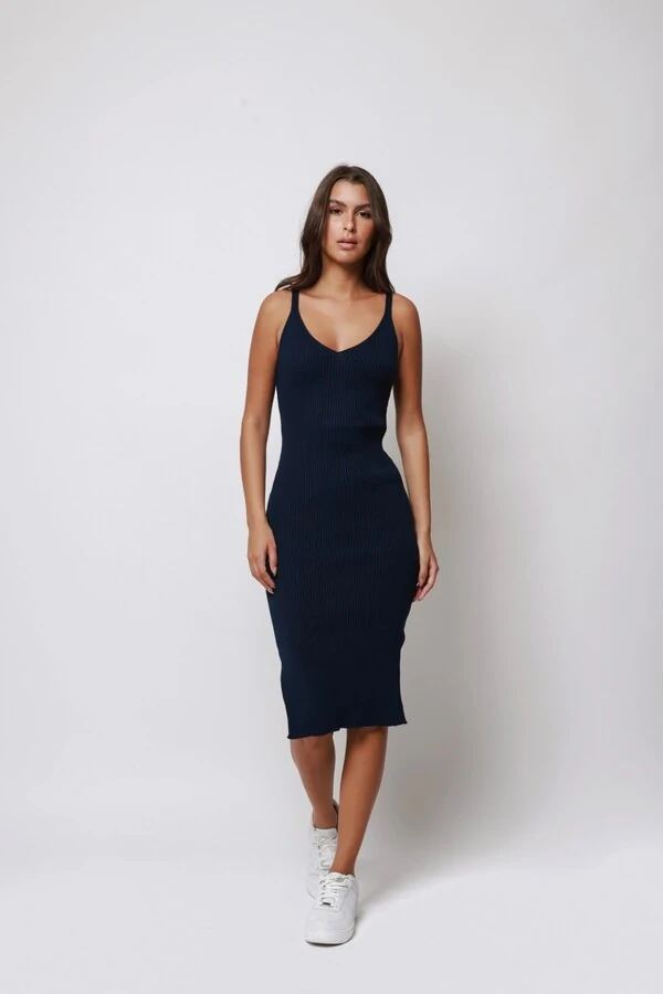 Vestido Alcinha Midi Tricot