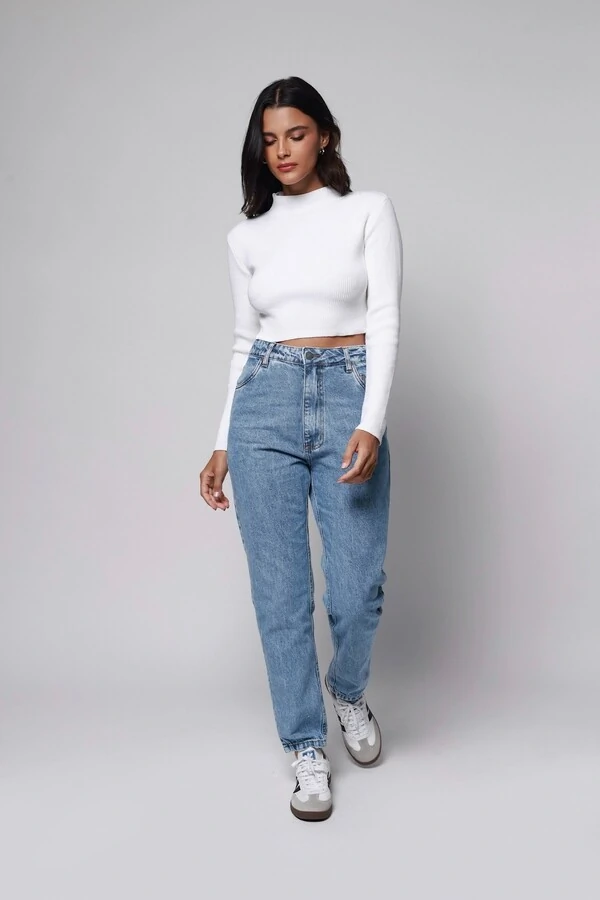 Calça Mom Jeans Fit