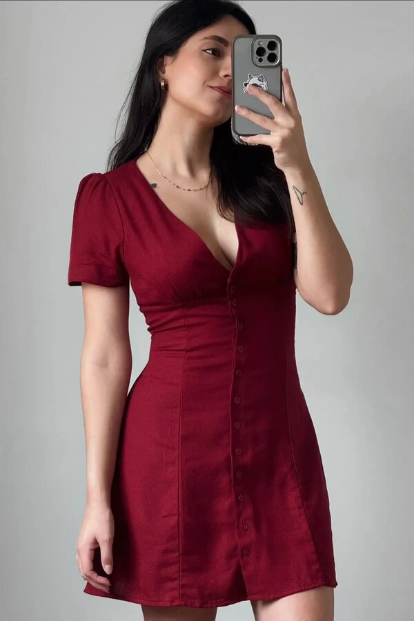 Vestido Ruby Linho Amarração