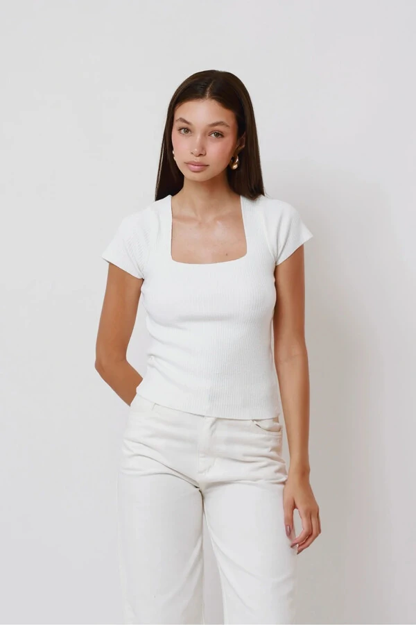 Blusa Karol Decote Redondo Tricot