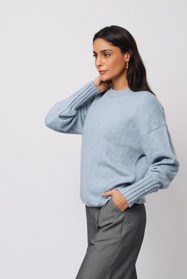 Blusão Mescla Londres Tricot Oversized