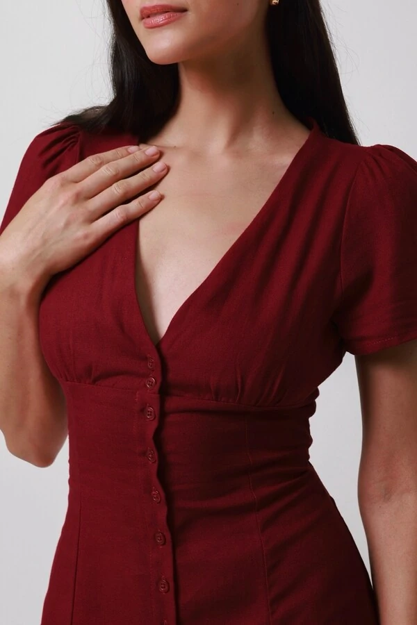 Vestido Ruby Linho Amarração