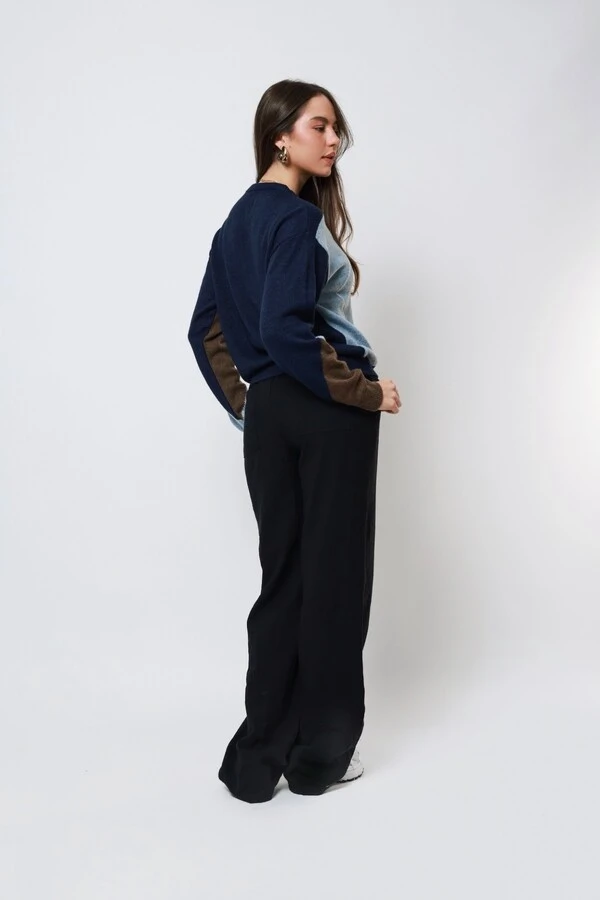 Blusão Xadrez Argyle Tricot Oversized