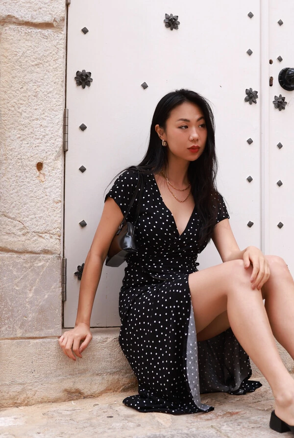 Vestido Envelope Midi Viscose