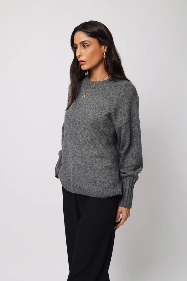 Blusão Mescla Londres Tricot Oversized