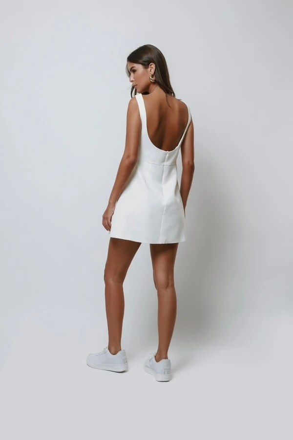 Vestido Pearl Curto Alfaiataria