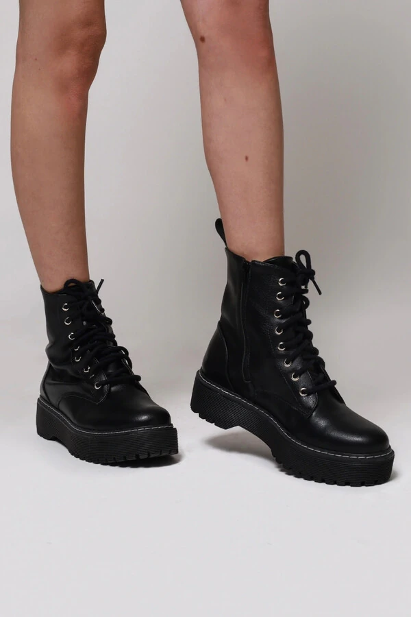 Coturno Plataforma Preto Hayley