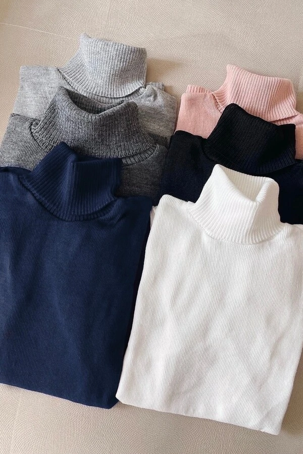 Blusa Gola Alta Básica Cacharrel Tricot