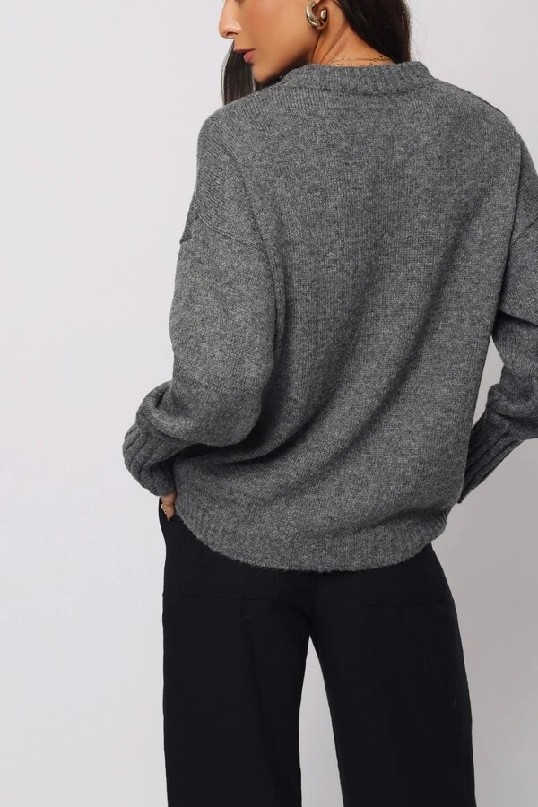 Blusão Mescla Londres Tricot Oversized